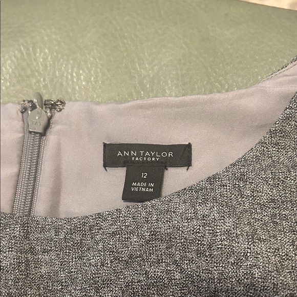 Ann Taylor Factory Gray Belted Mini Dress - Picture 2 of 4